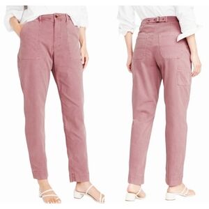 Old Navy Woman's Sky High Straight Dyed Cotton Canvas Cargo Pants